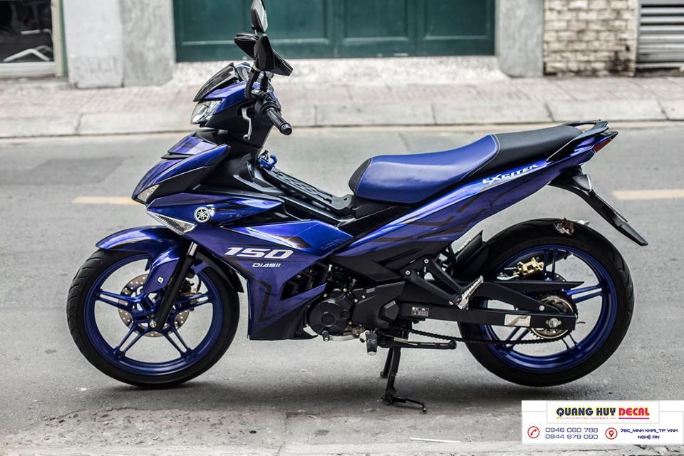 Tem trùm exciter 150 xanh đen đẹp, Tem trùm exciter150, tem exciter 150, team trùm exciter 150, tem xe exciter 150, team trùm ex 150, team xe exciter 150 xanh đen đẹp
