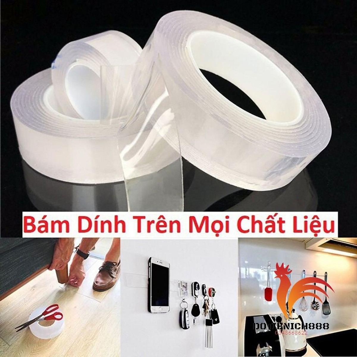 Cuộn Băng Keo trong đa năng 2 mặt