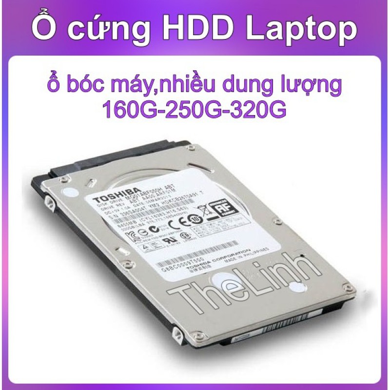Bảng giá Ổ cứng HDD cho Laptop - Hàng bóc máy nhiều dung lượng 160G 250G 320G Phong Vũ