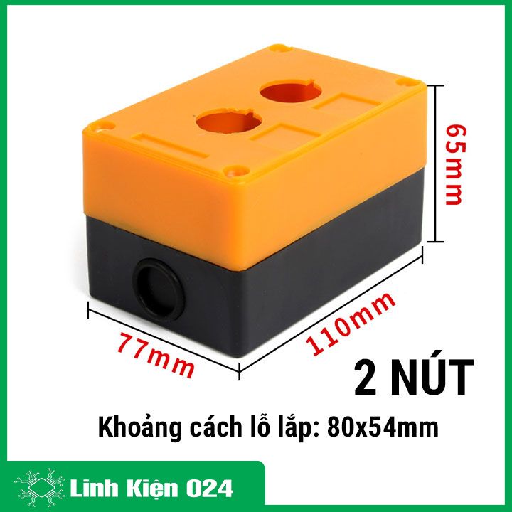 Hộp nút nhấn 22mm, hộp điều khiển nút nhấn 1 lỗ/2 lỗ/3 lỗ/4 lỗ/ 5 lỗ