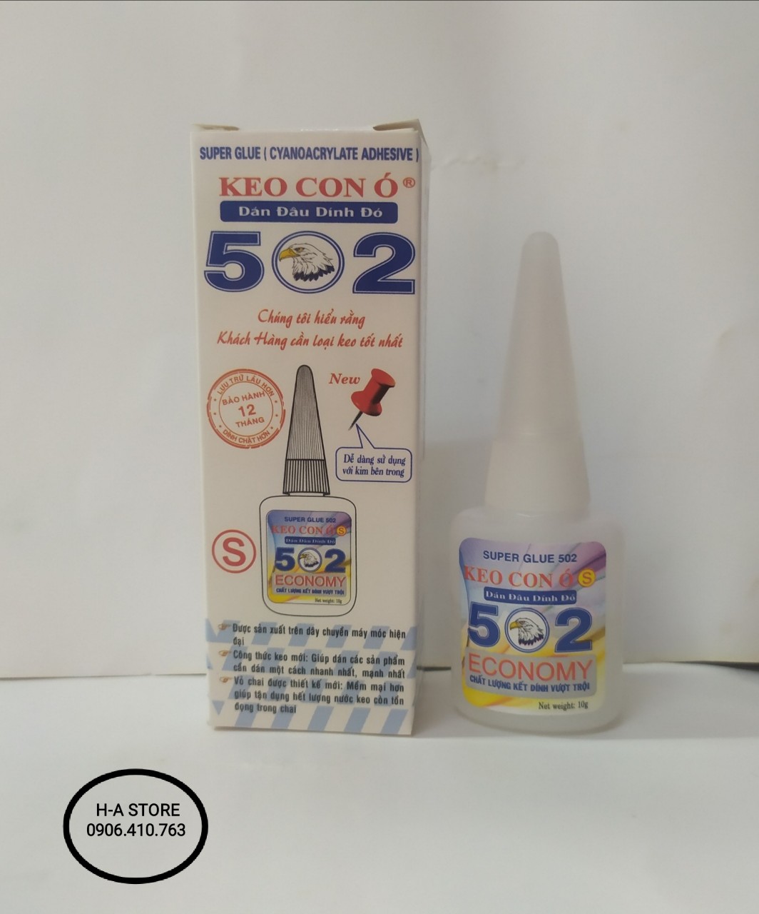 Keo dán con ó 502 economy / premium asia 10gr