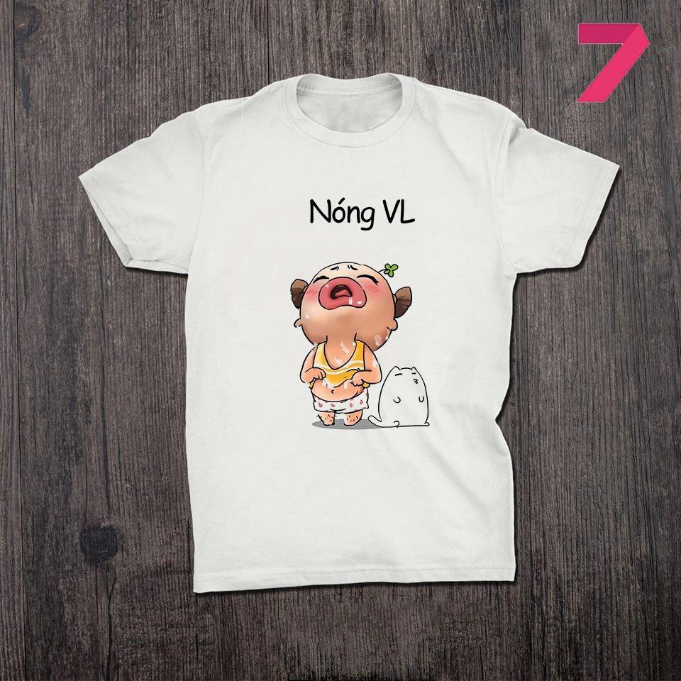[Hoàn Tiền 15%] Áo thun nam form rộng in hình heo dễ thương cotton dày mịn mát TEEWO19s307