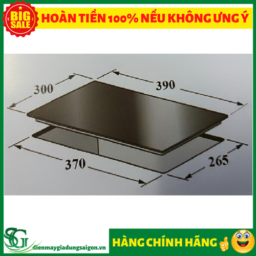 [HCM]BẾP HỒNG NGOẠI ÂM ĐƠN KAFF-330C