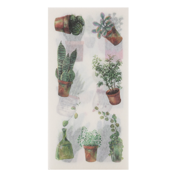 [HCM]Bộ 6 Tấm Sticker Dán Trang Trí - Cây Cảnh Mini