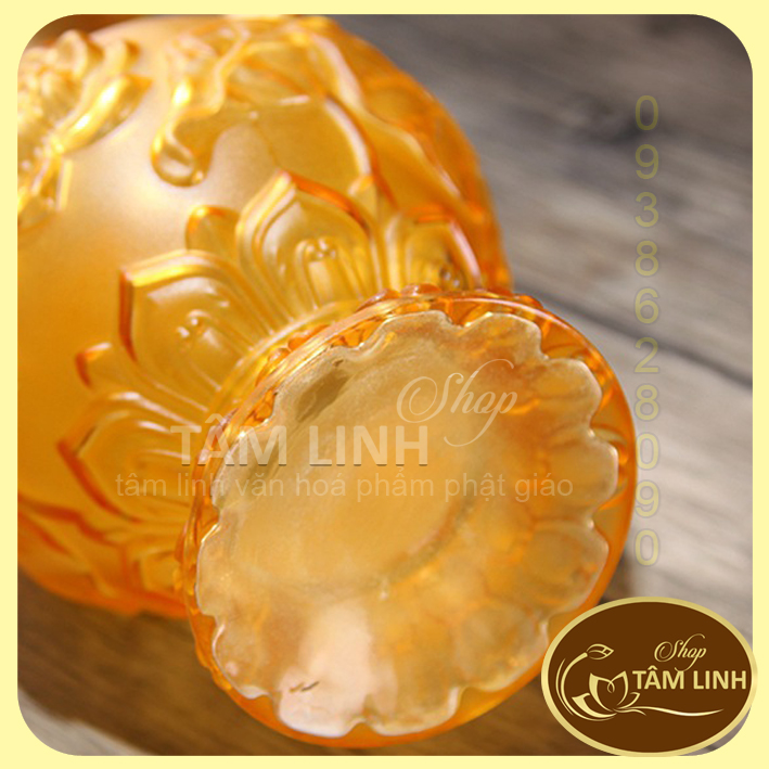 Bình Hoa Thờ Cúng Lưu Ly Vàng - Nhiều Sise