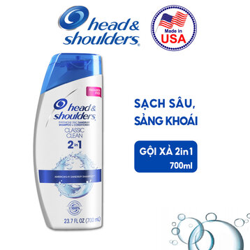 Dầu gội Head & Shoulders Classic Clean 2in1 Mỹ 700ml