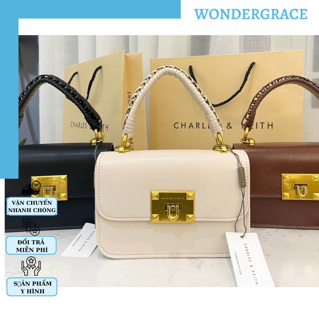 Túi Charles & Keith chính hãng túi xách da rắn Charles CK915