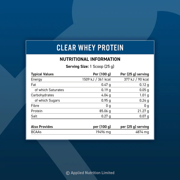 Applied Nutrition Clear Whey Protein 875g chính hãng