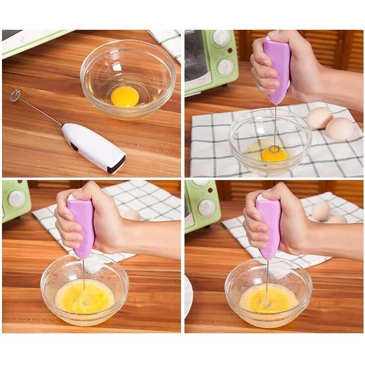 Máy đánh trứng, cafe, tạo bọt chạy pin đa năng CR5