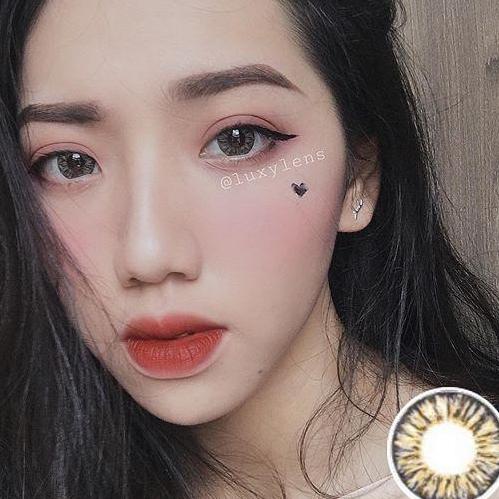 Contact Lens Brown Color + Case