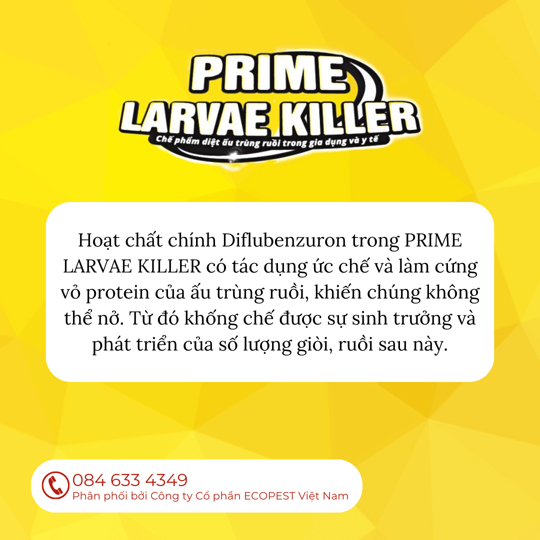 PRIME LARVAE KILLER - Fly larvicide (100% effective)