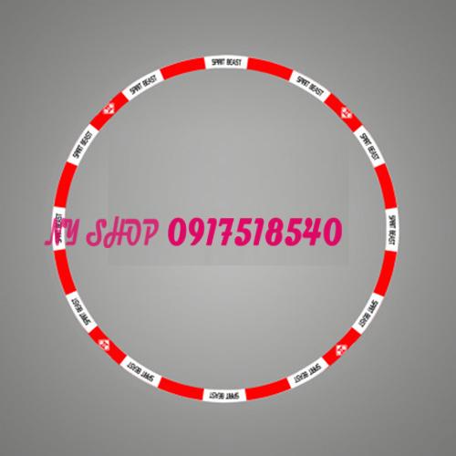 TEM DÁN VÀNH SPIRIT PHẢN QUANG DÁN OTO XE MÁY ( MẪU L1)