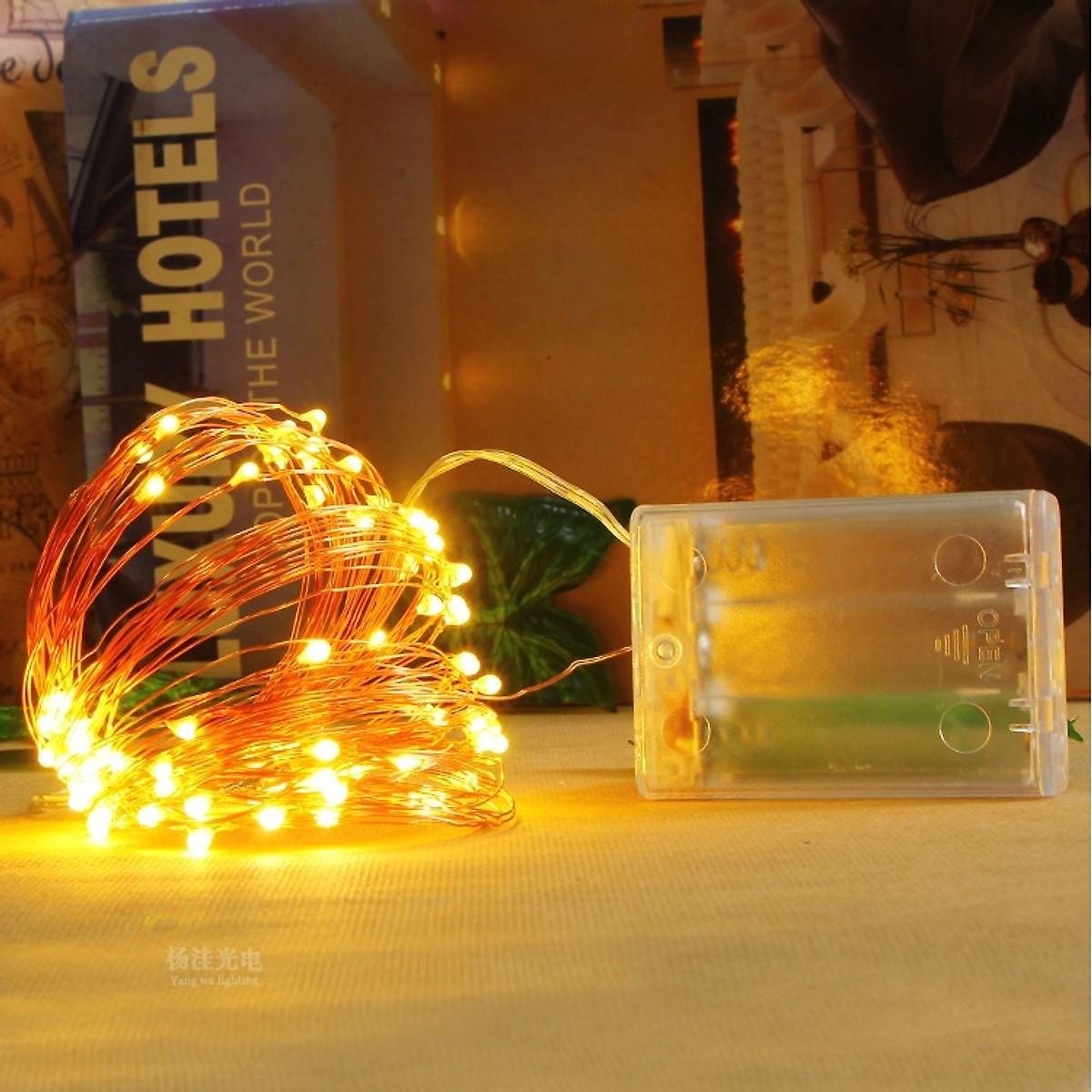 Dây đèn Fairy Light đom đóm chipsbling 10 mét dùng pin AA