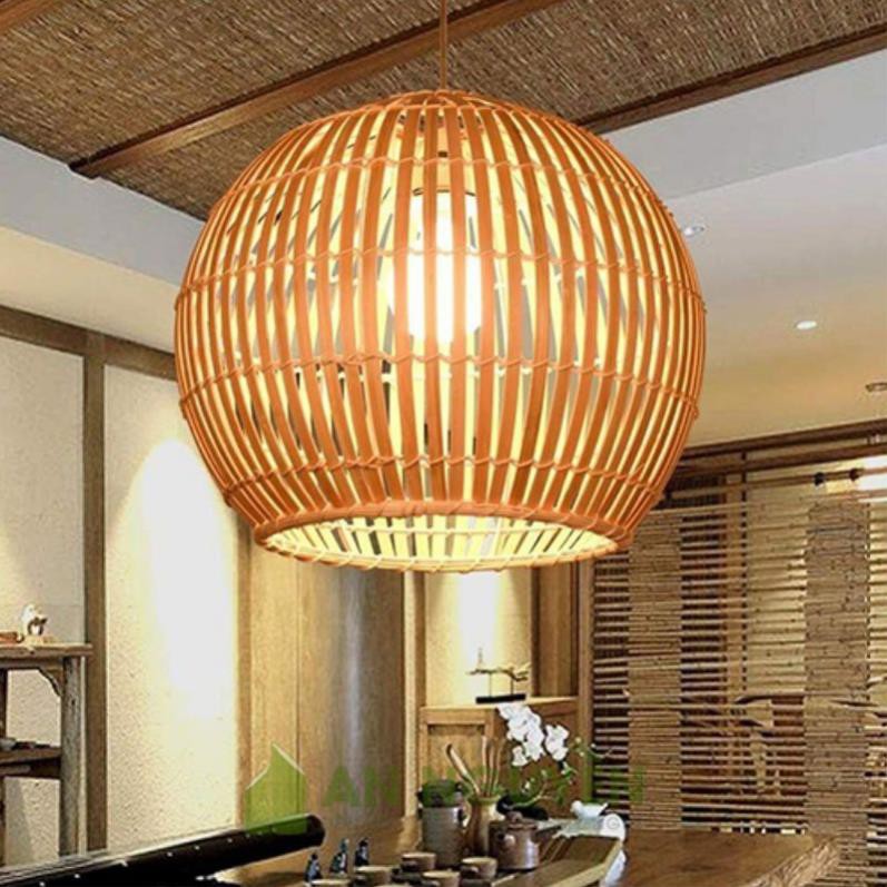 [ HẠ GIÁ ]Đèn thả mây tre đèn tre đèn lồng tre đèn mây tre mã 0035
