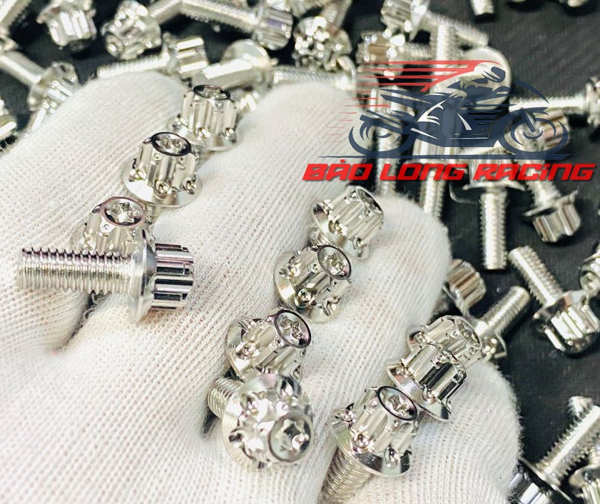 4 con ốc Salaya INOX 304 Trụ S3 gắn Cacte 6li10 gắn xe máy Exciter,winner,sirius,wave,dream...siêu rẻ
