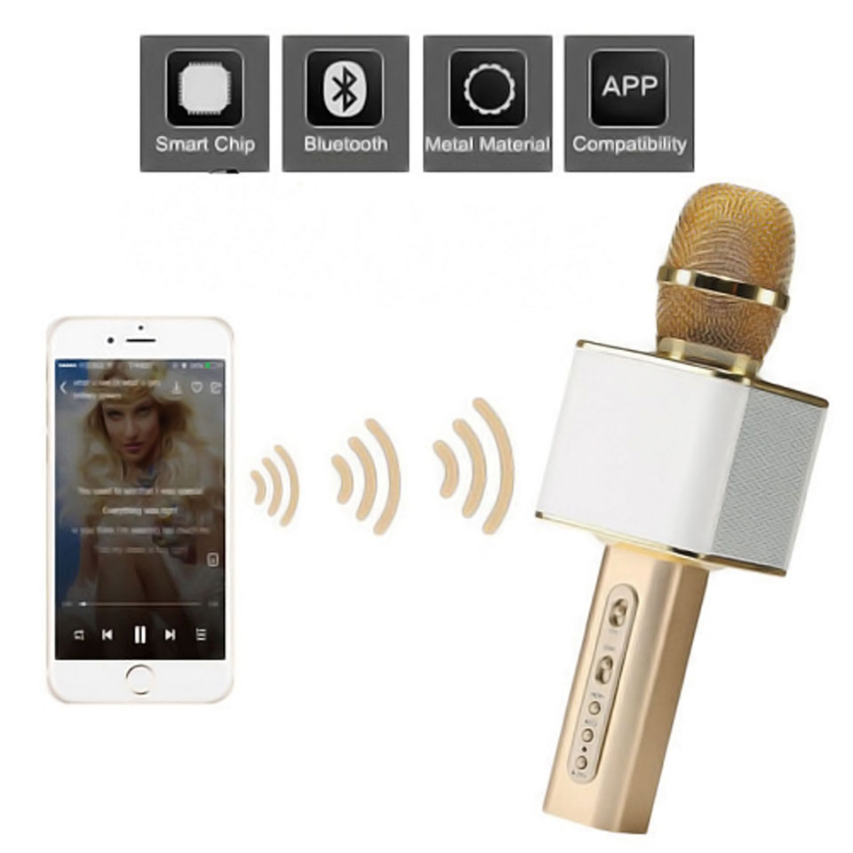 Micro karaoke, mic bluetooth, Micro bluetooth hát chuyên nghiệp, loa bluetooth có mic, Micro không dây Bluetooth YS-10 giá rẻ, hát trên điện thoại xuất sắc, âm thanh trong và cực đầm, có cổng USB. Bảo hành 1 đổi 1