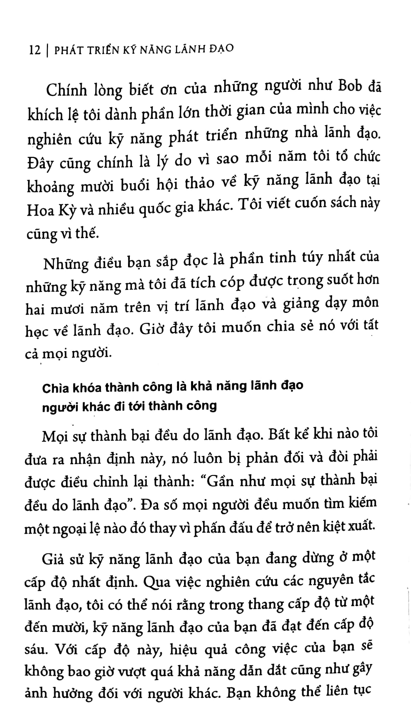 Phát Triển Kỹ Năng Lãnh Đạo