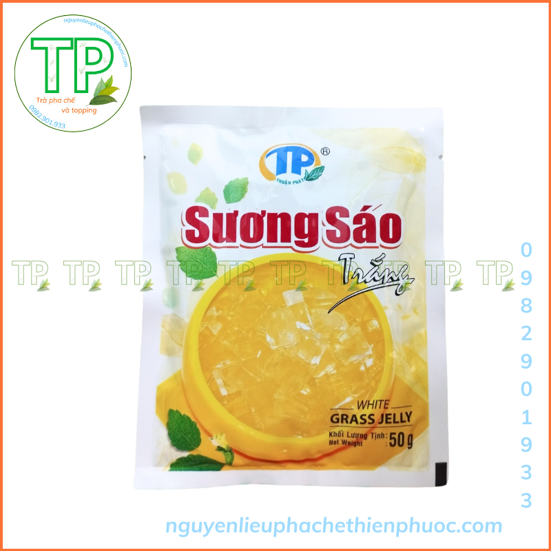 Sương sáo trắng - gói nấu thạch sương sáo 50gr