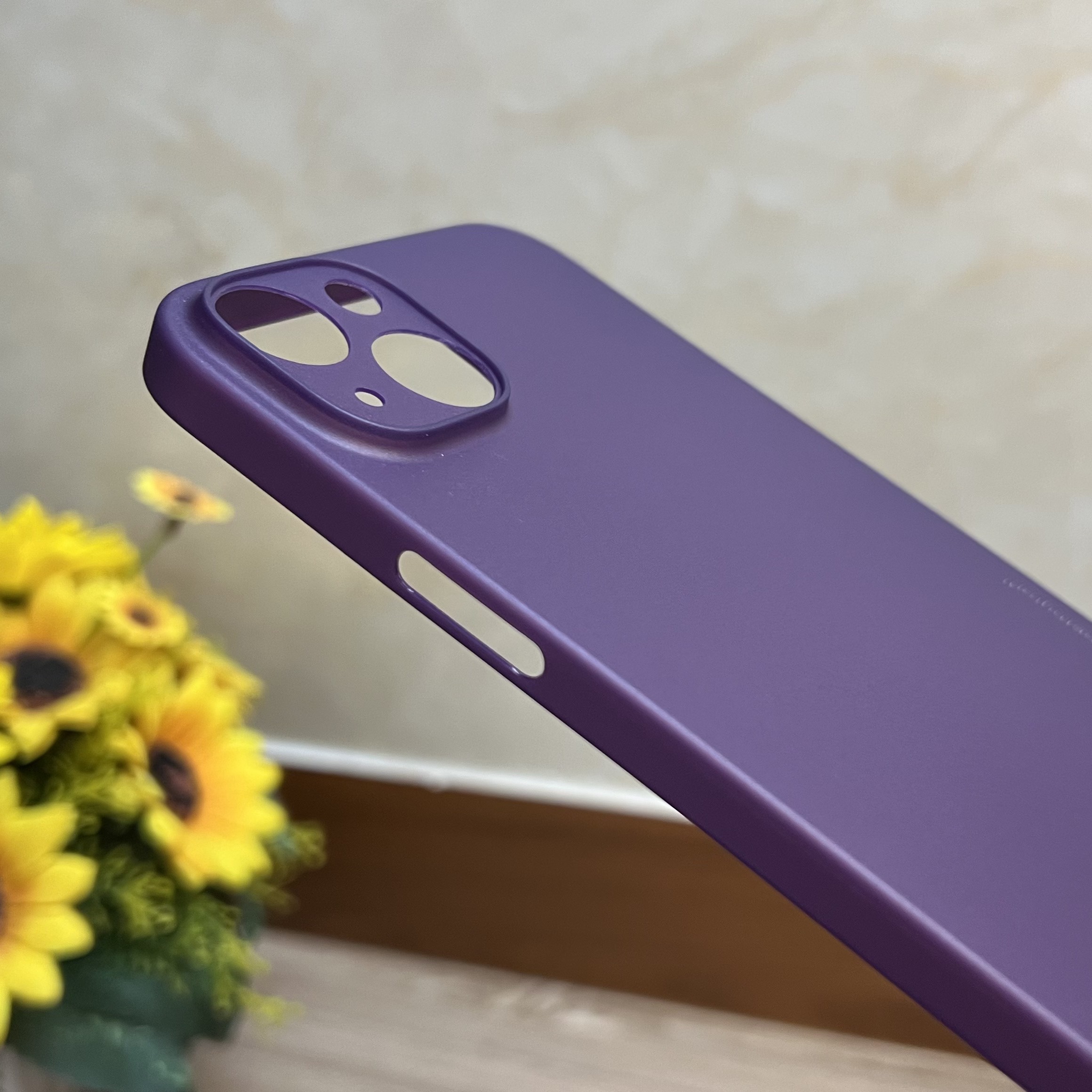Ốp lưng iPhone 14 Plus Memumi siêu mỏng màu tím