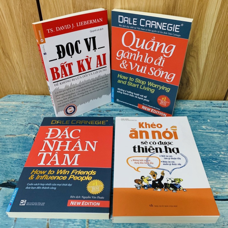 Mua Combo 4 sách: - Khéo Ăn Nói Sẽ Có Được Thiên Hạ - Đọc Vị Bất Kỳ Ai - Quẳng Gánh Lo Đi Và Vui Sống - Đắc Nhân Tâm