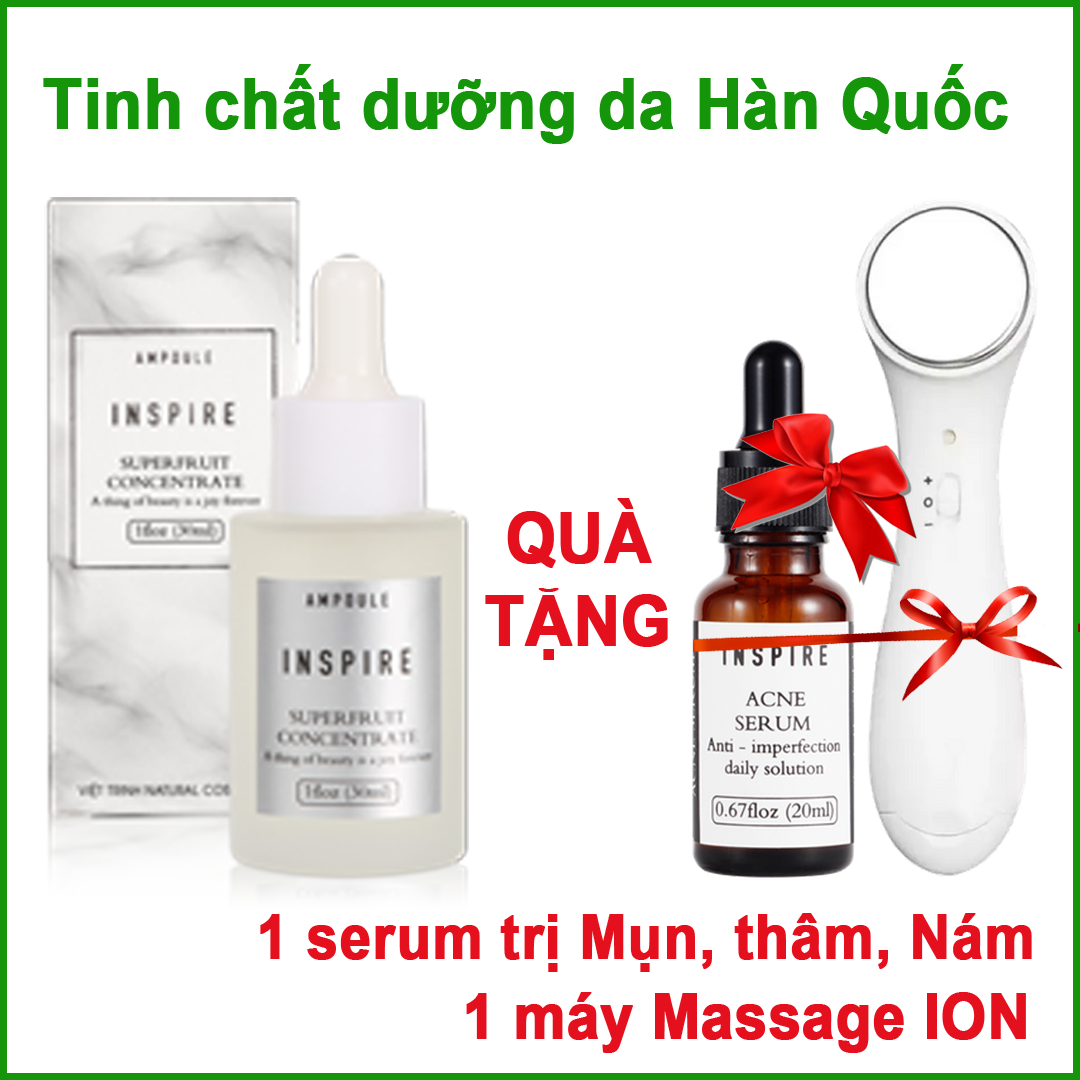 INSPIRE Serum - Tinh chất trái cây dưỡng da mặt, làm trắng, se khít lỗ chân lông - ( Miễn phí vận chuyển - Tặng kèm serum dành cho da mụn, thâm, nám giá 299K )