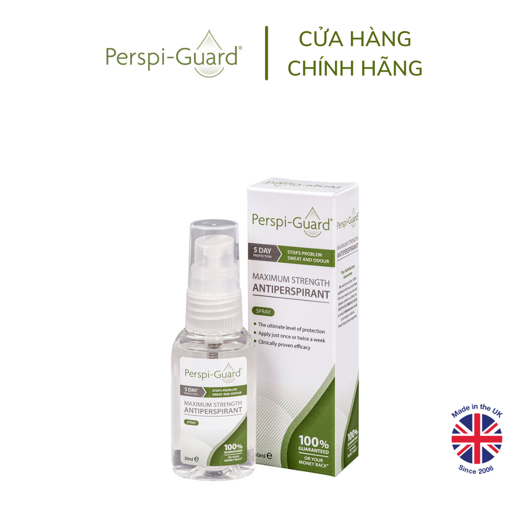 [Voucher giảm 10%] Combo xịt khử mùi Perspi-Guard 30ml + Lăn khử mùi Perspi-Shield 50ml
