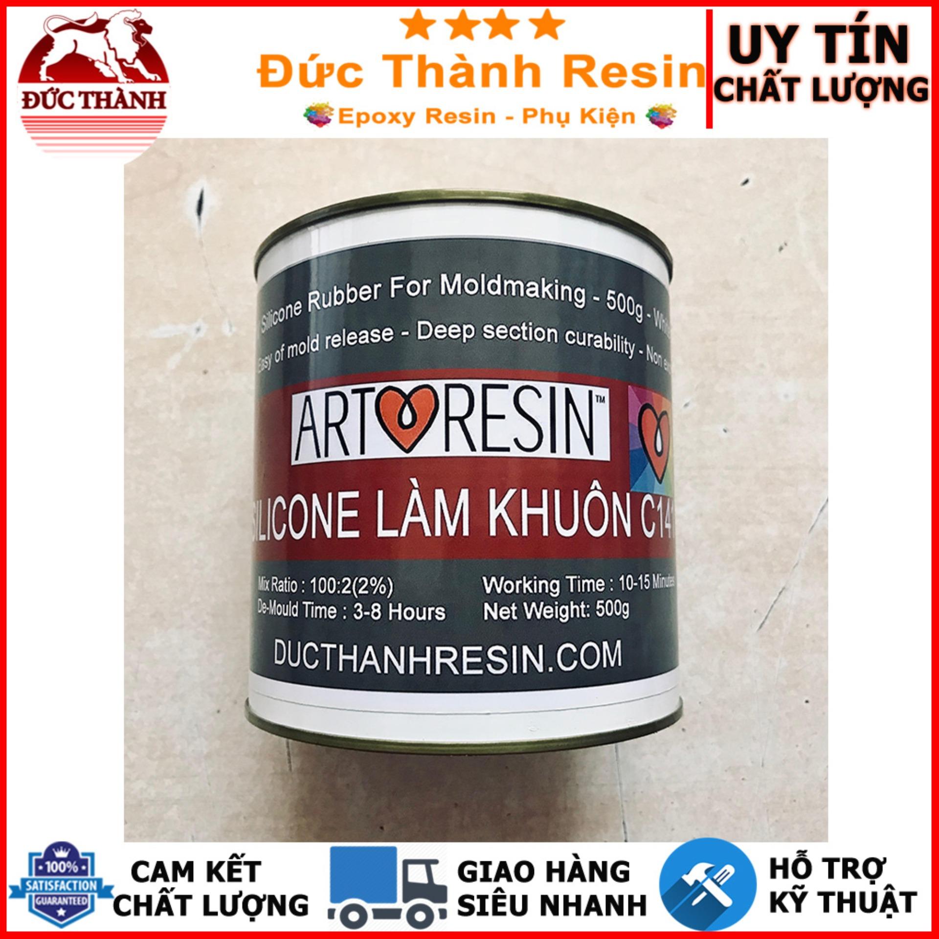 Silicone làm khuôn C141 màu trắng sữa 500g