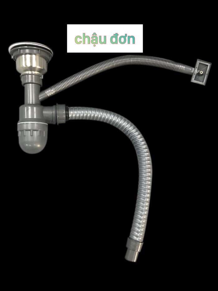 XI PHÔNG, ỐNG THOÁT NƯỚC BỒN RỬA CHÉN INOX 110MM, HỆ THỐNG THOÁT NƯỚC NHÀ BẾP ĐÔI