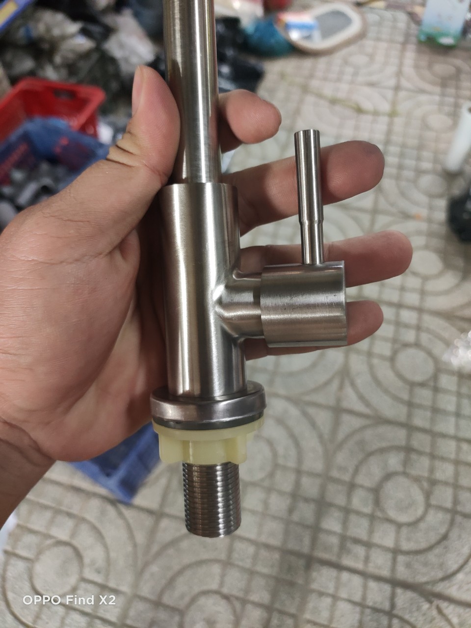 [HCM]Vòi rửa chén lạnh inox SUS 304 phi 18