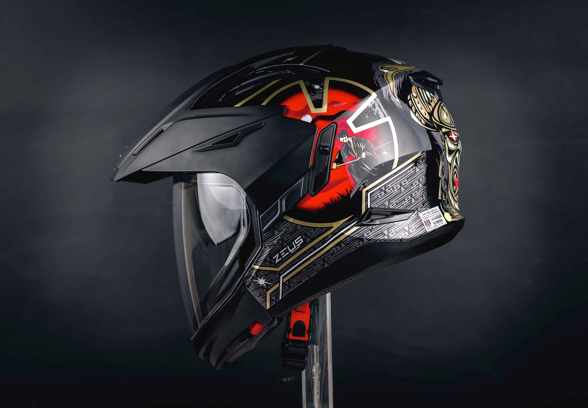 ZEUS 613B - Màu Black Samurai - Mũ bảo hiểm