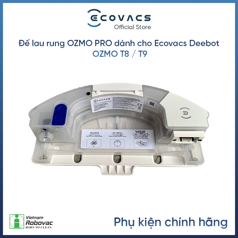 Đế lau rung OZMO PRO dành cho Ecovacs Deebot OZMO T8/ T9 - Hàng Chính Hãng
