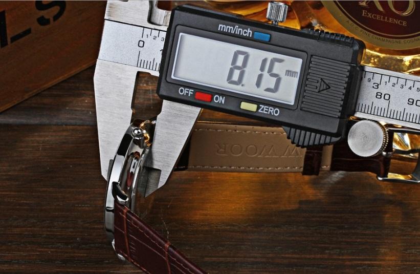 [HCM]Đồng hồ WWOOR nam dây da đẹp siêu mỏng 8011 (bh 12 tháng)