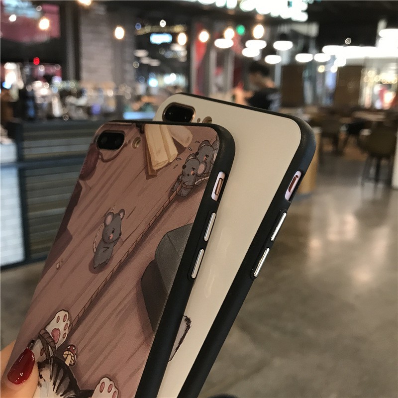 [ IPHONE ] Ốp Lưng Silicon Chó Mèo