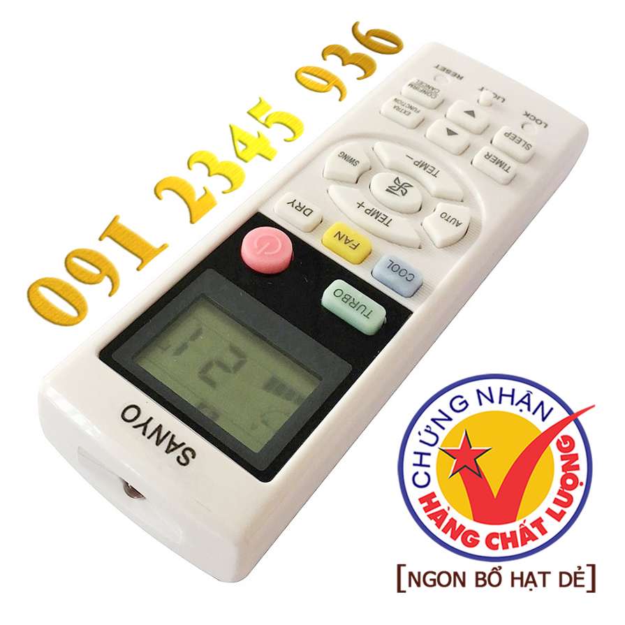 Điều khiển SANYO [HÀNG ĐẸP] cho điều hòa. (Mẫu số 1)