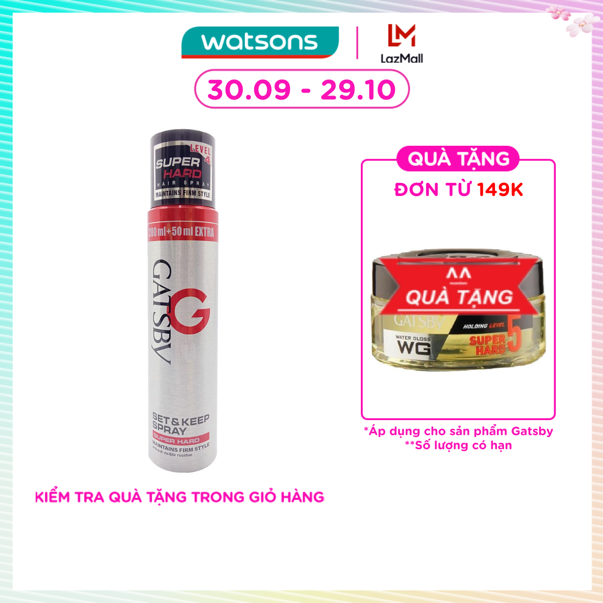 Keo Xịt Tóc Gatsby Siêu Cứng 250ml
