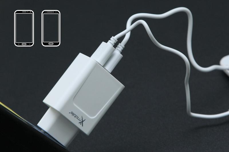 Adapter sạc Xmobile Dual 2A TS-C067S Trắng TGDD