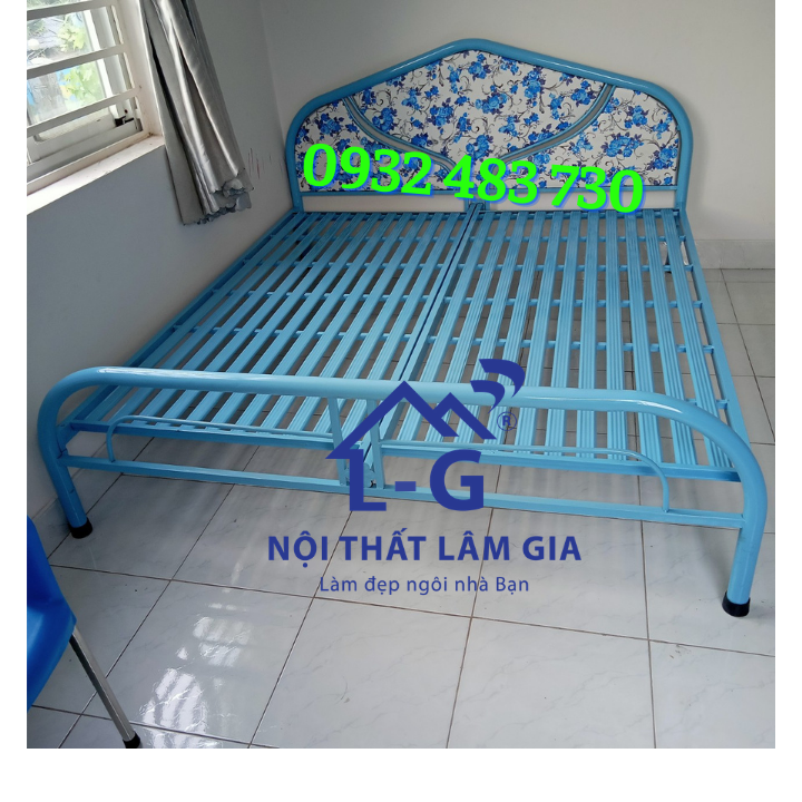 [HCM]Giường sắt ngủ 1m8x2m - giường sắt 1m8