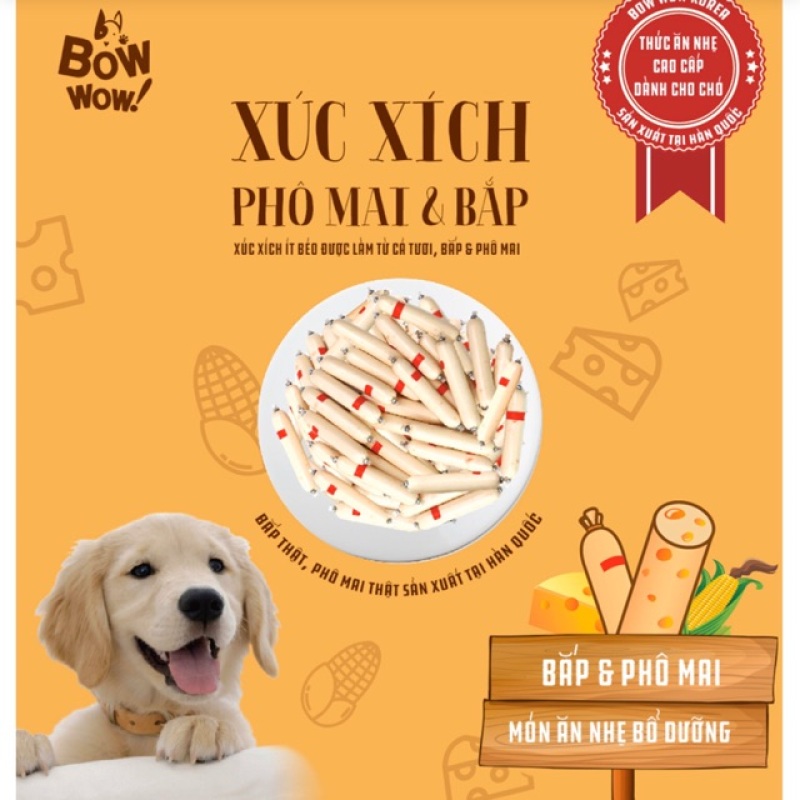 Corn&Cheese Sausage - XÚC XÍCH PHÔ MAI & BẮP 10pc