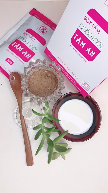 Bột tắm thảo mộc Tâm An gói 100gr HT1