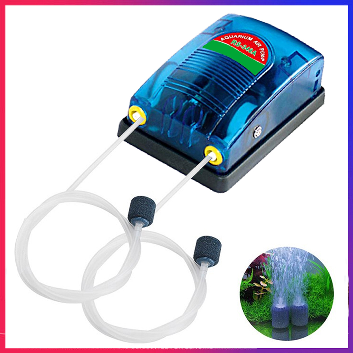 5W-8L/min) aquarium oxygen pusher for water tank. Good reputation warranty, 1 to 1 Exchange