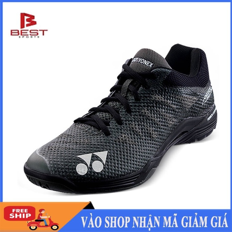 Giày cầu lông Yonex đen lưới chuyên nghiệp, êm ái, bền bỉ, dành cho nam và nữ, đủ size