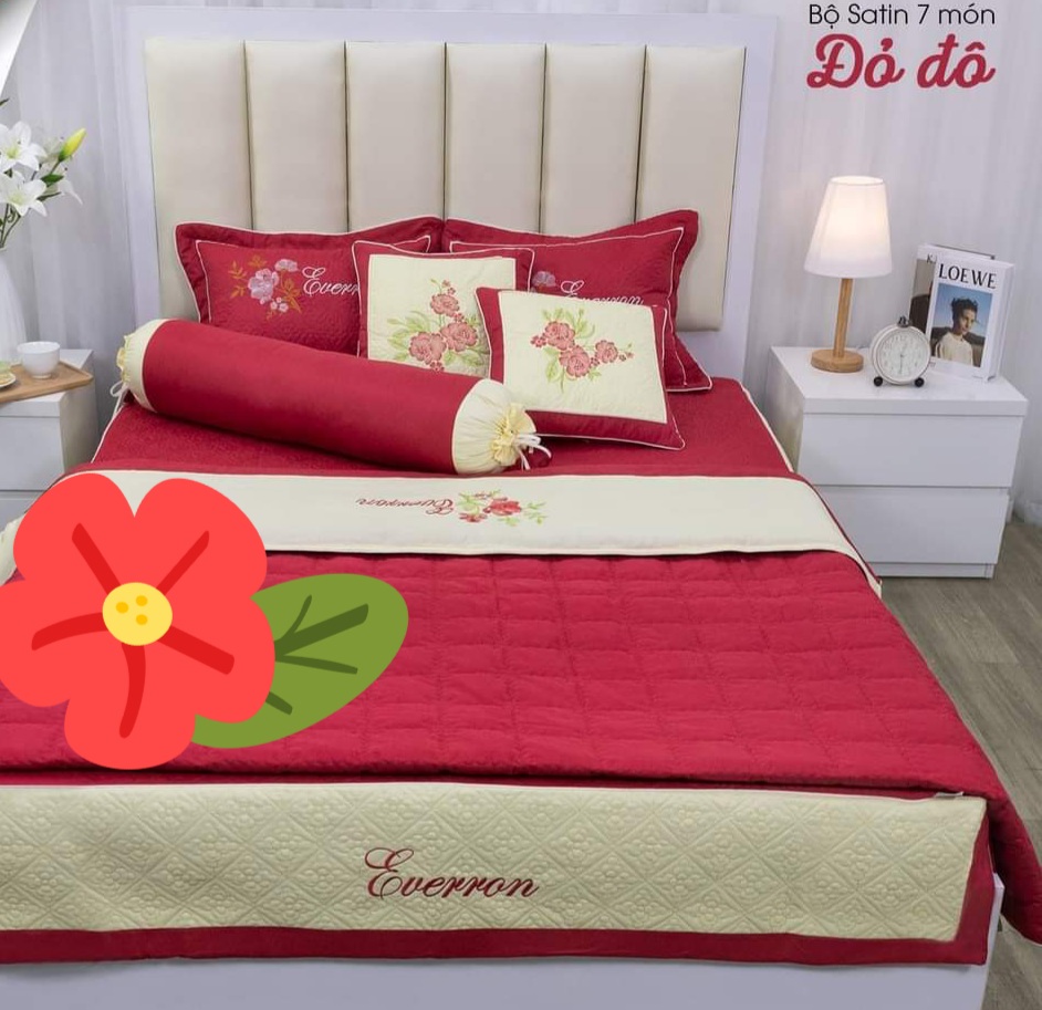 Bộ chăn ga cưới 7 MÓN
