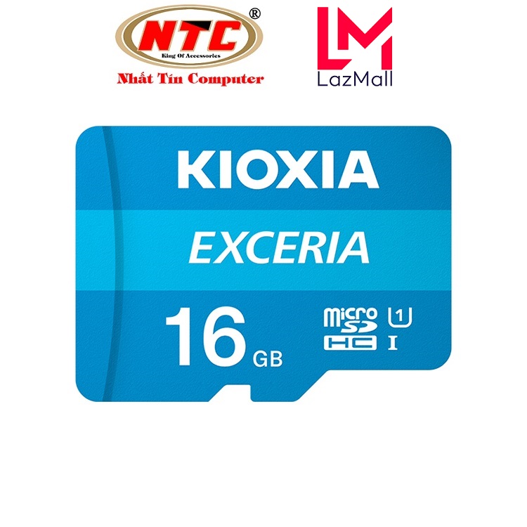 Thẻ nhớ MicroSDHC Kioxia Exceria 16GB UHS-I U1 100MB/s - Formerly Toshiba Memory (Xanh) - Nhat Tin Authorised Store