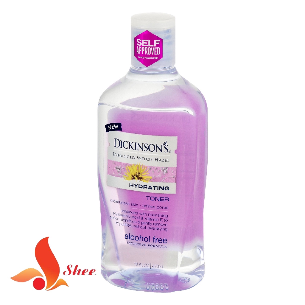 Nước Hoa Hồng Dickinson'S Enhanced Witch Hazel Hydrating Toner 473Ml