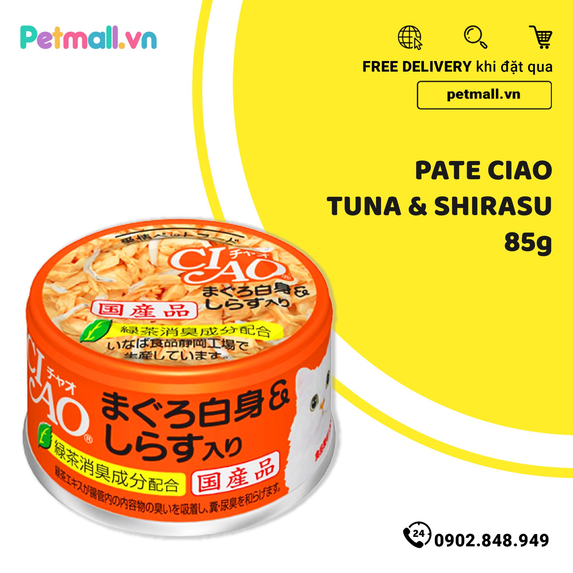 Combo Pate mèo CIAO 85g Mix vị  - 48 lon Petmall