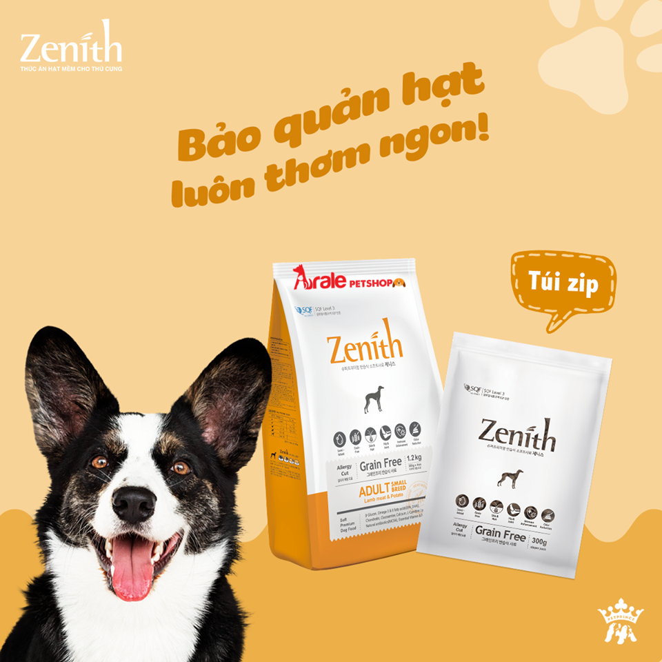 Thức ăn hạt mềm cho chó Zenith - Túi 1.2kg
