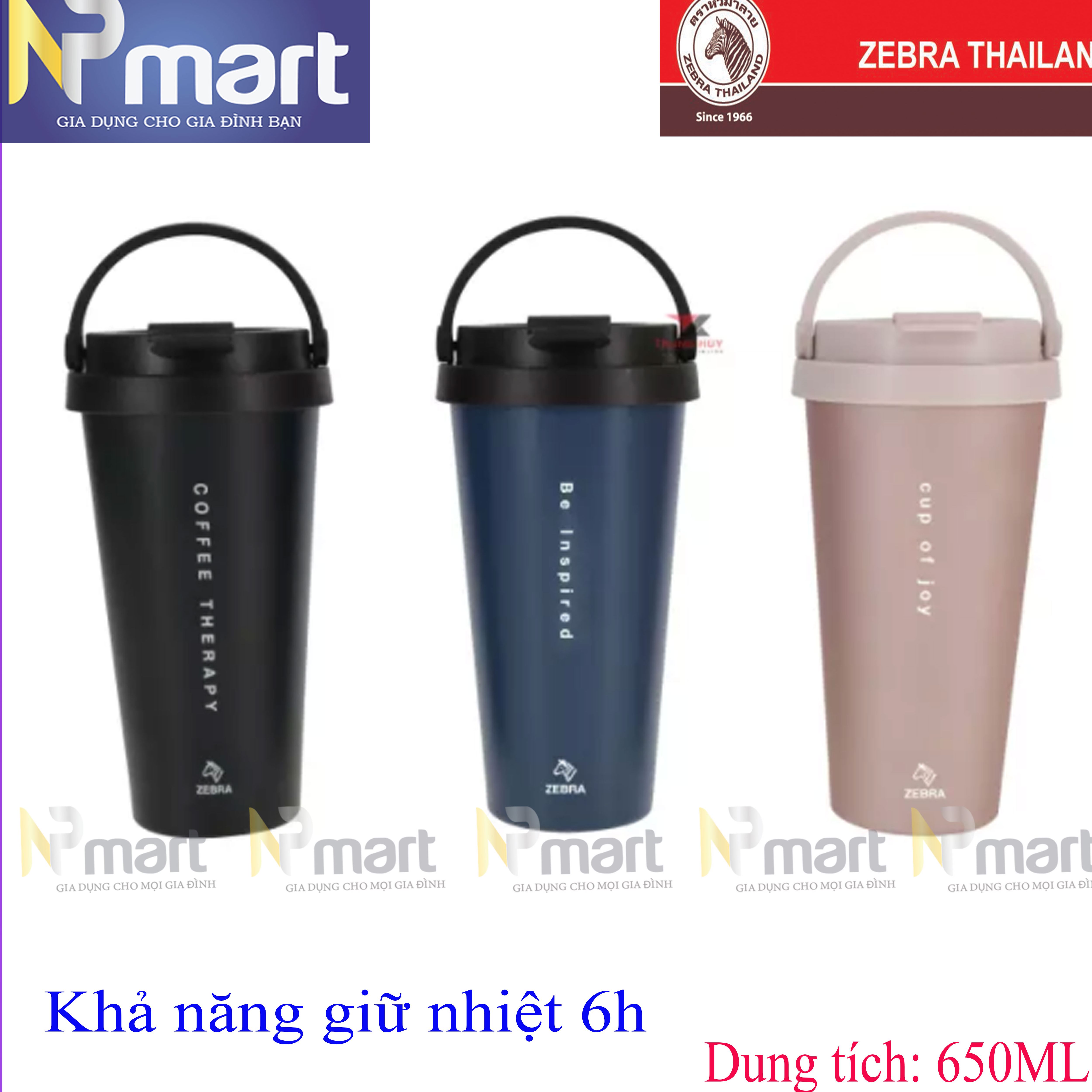 (mẫu mới) Ly giữ nhiệt  zebra Cupuccino 650ml - 112704