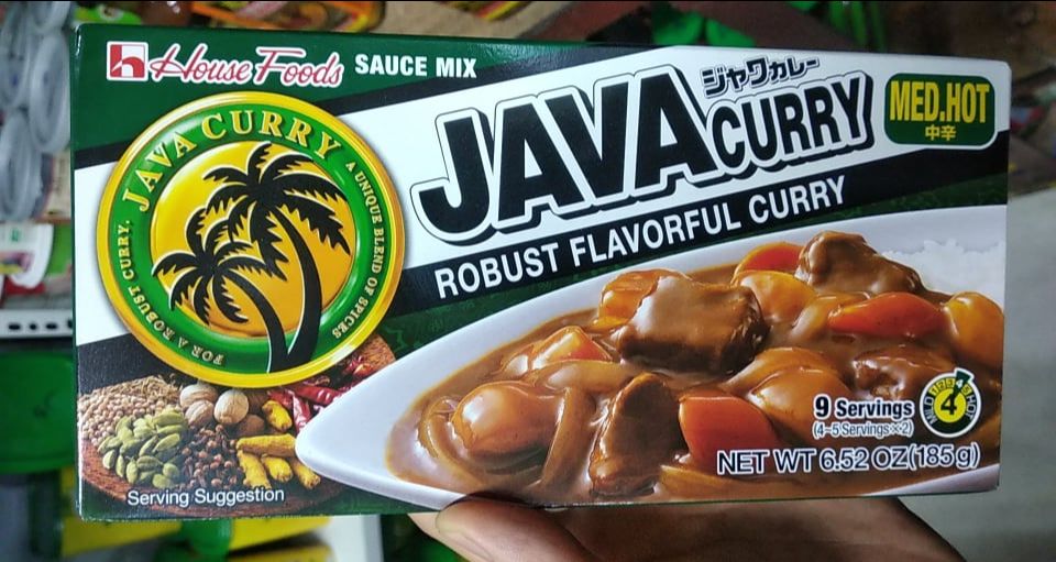 Bột cà ri cô đặc hương vị mạnh mẽ Java curry 185g