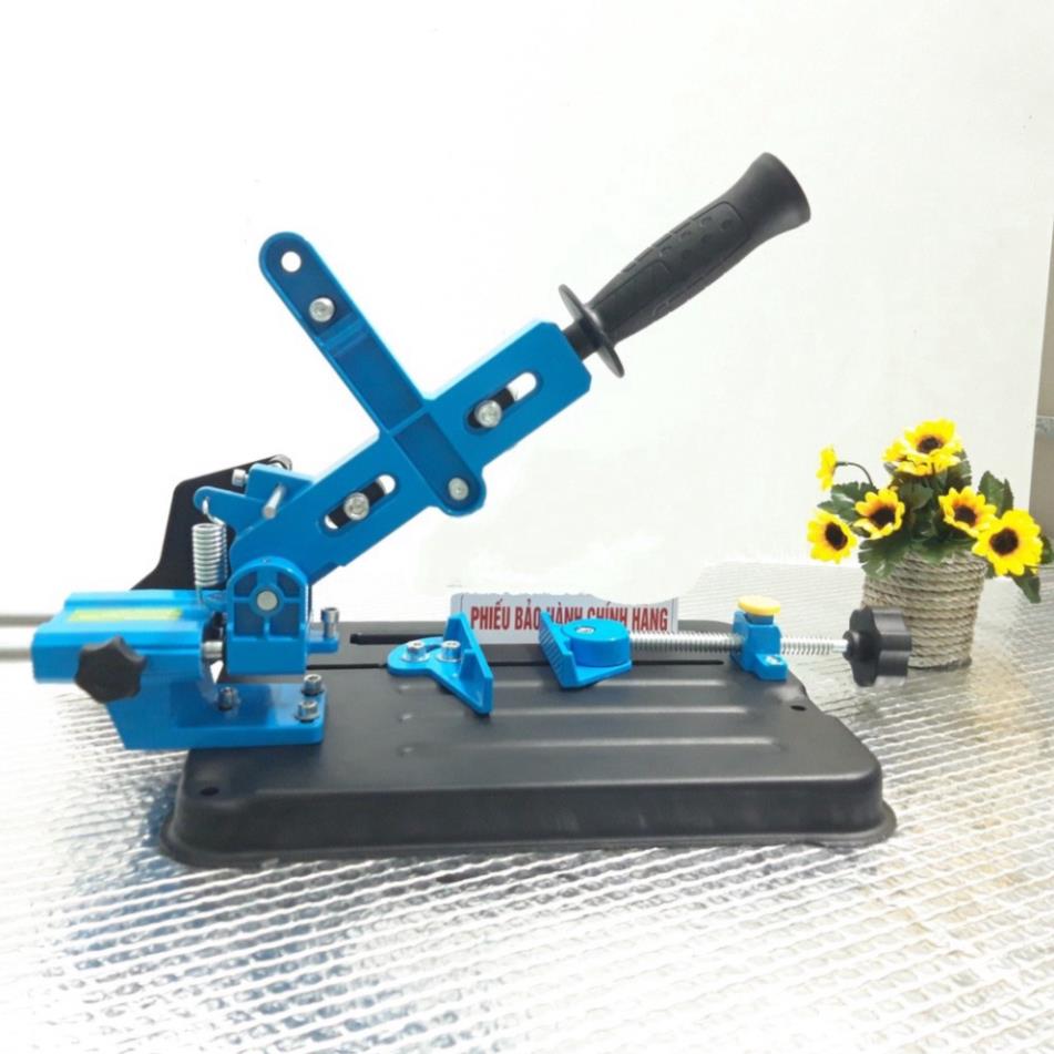 Khung đế kẹp gắn máy mài cắt có ray trượt + ê tô - Điện Máy Miền Bắc