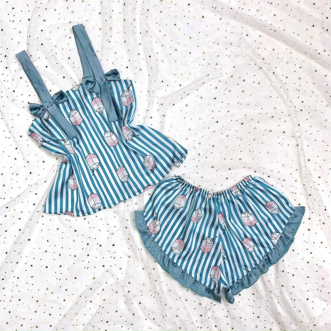 Đồ bộ nữ mặc nhà lụa satin cao cấp D'LYDIA DN03